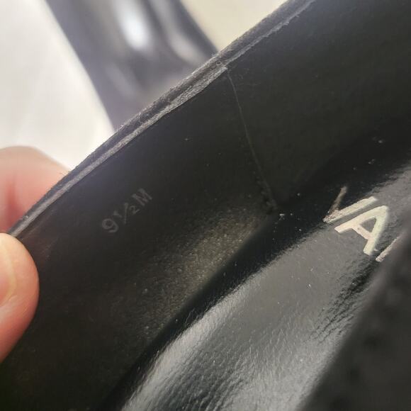 Vaneli Square Toe Heels in Black Suede - Size 9.5 W - NEW - Picture 7 of 9